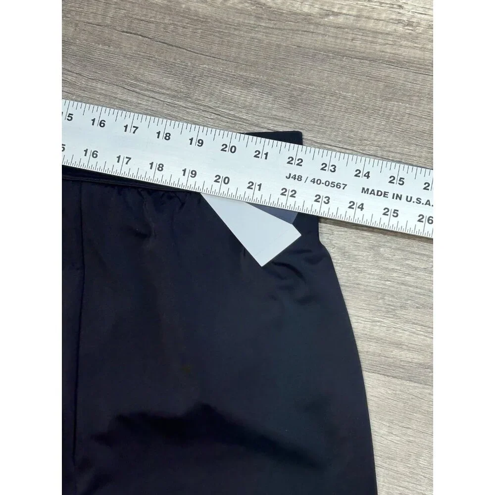 Lands' End NEW Size 3X/ 24W-26W Skort Swim Mini Skirt Black Tummy Control UPF50